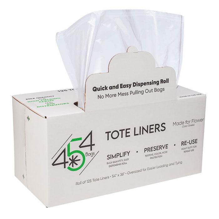 454 Bags Tote Liner, 38 Gallon 54 Inch x 36 Inch, Clear - Pack of 125 - Image 2