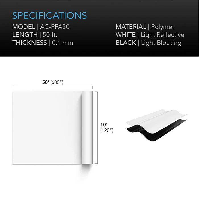 AC Infinity Black & White Reflective Panda Film - Image 13