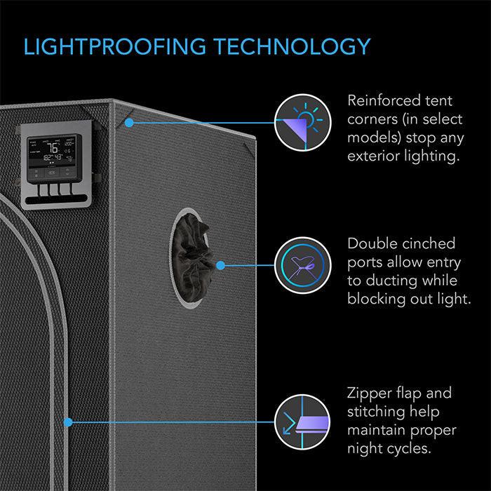 AC Infinity CLOUDLAB 3' x 3' Grow Tent - Image 4
