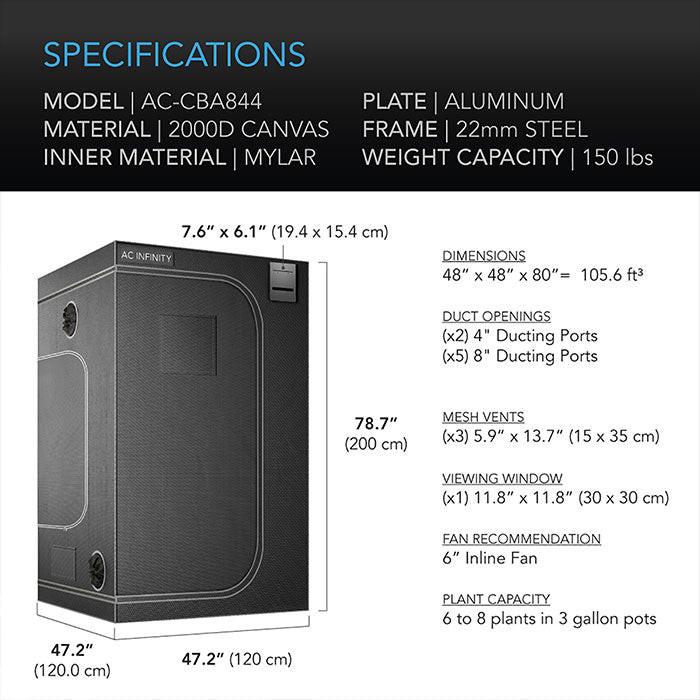AC Infinity CLOUDLAB 4' x 4' Grow Tent - Image 6