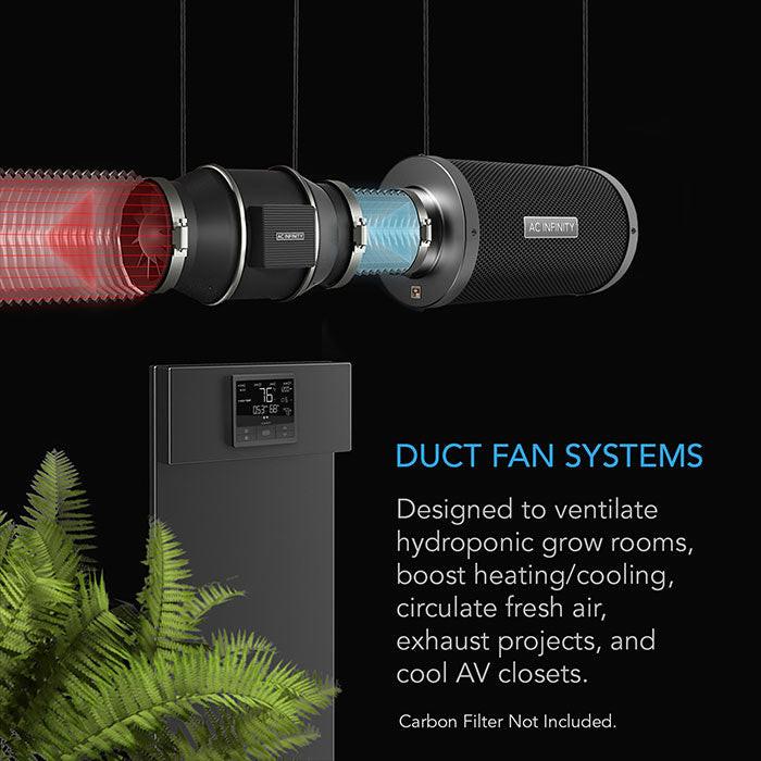 AC Infinity Cloudline PRO T Series Inline Fan with Temperature & Humidity Controller - Image 9