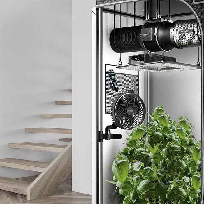 AC Infinity CLOUDRAY A6 Manual Swivel Grow Tent Clip Fan, 6" - Image 7