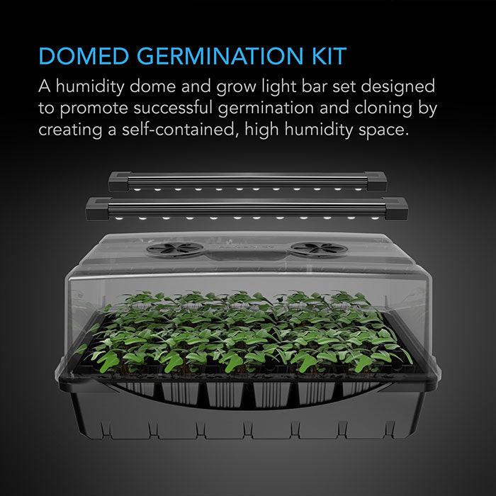 AC Infinity Germination Kit with Humidity Dome and LED Grow Light Bars, 5x8 Cell Tray (40 Site) - Image 2