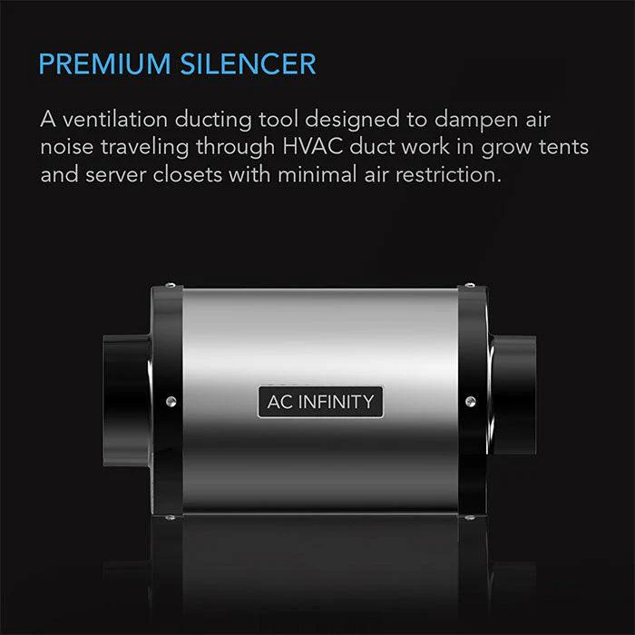 AC Infinity Inline Duct Silencer, 6" - Image 3