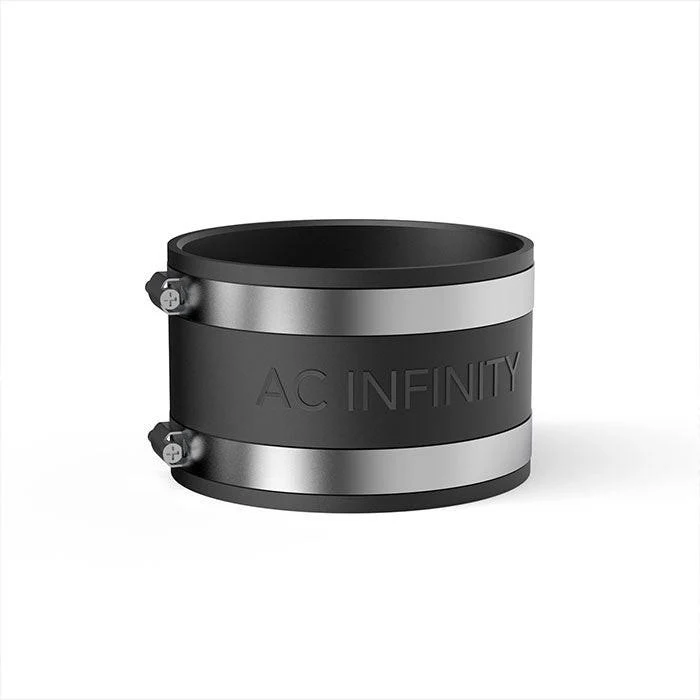 AC Infinity Noise Reduction Duct Coupler with Stainless Steel Clamps - Image 2