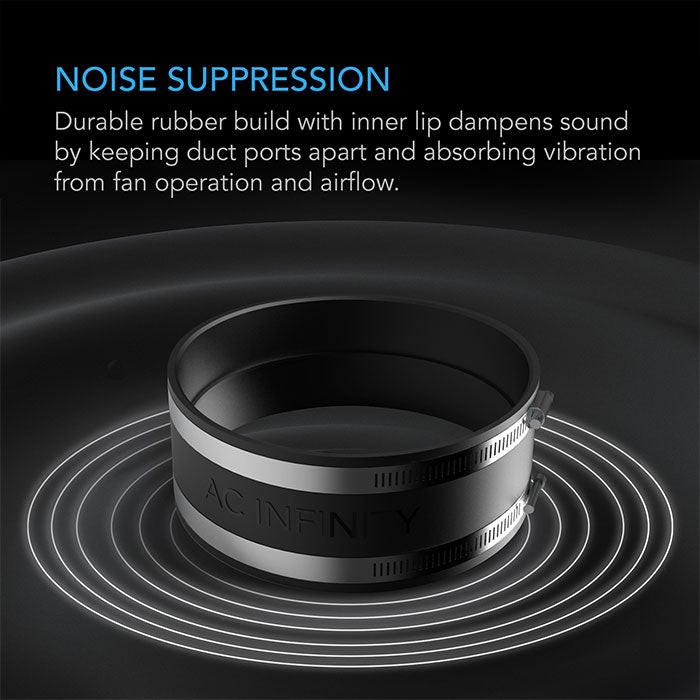 AC Infinity Noise Reduction Duct Coupler with Stainless Steel Clamps - Image 9
