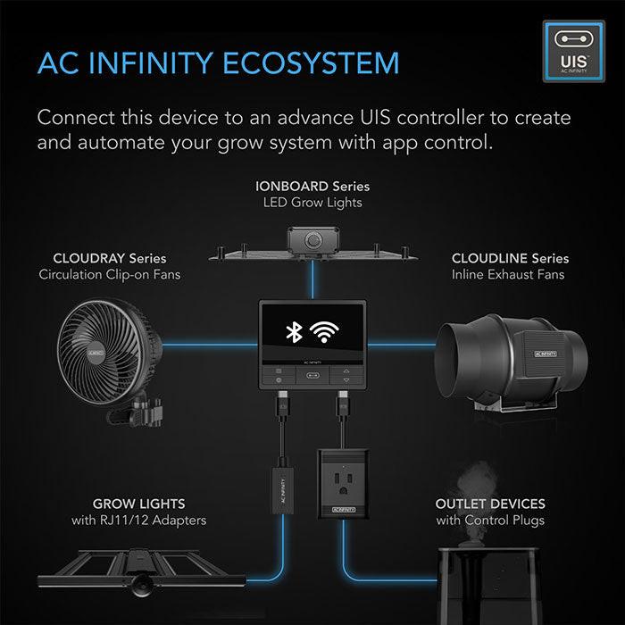 AC Infinity PRO Air Filtration Kit with Inline Fan and Controller, Carbon Filter, and Ducting Combo, 6" - Image 3