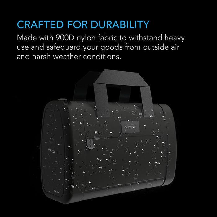 AC Infinity Smell Proof Hand Bag, Black - Image 5