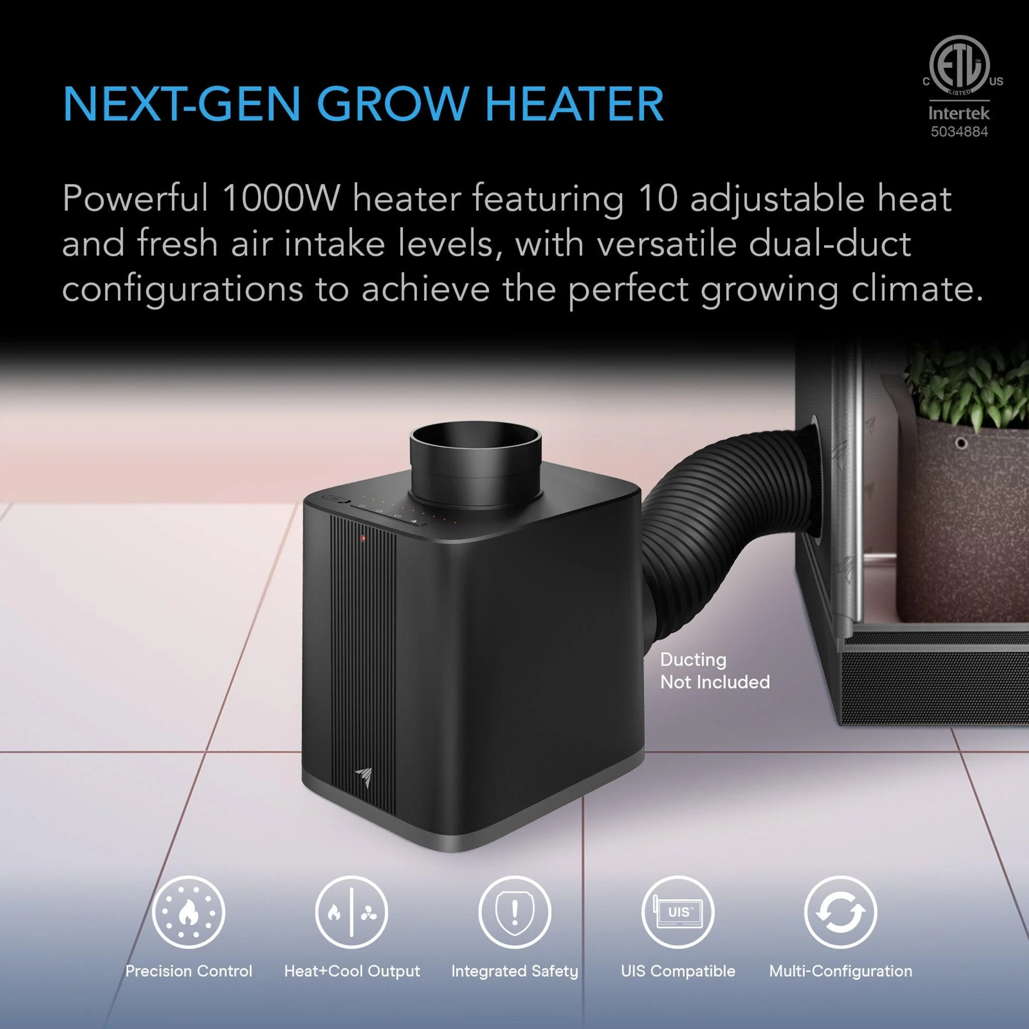 AC Infinity THERMOFORGE S7 Grow Tent Heater - Image 2