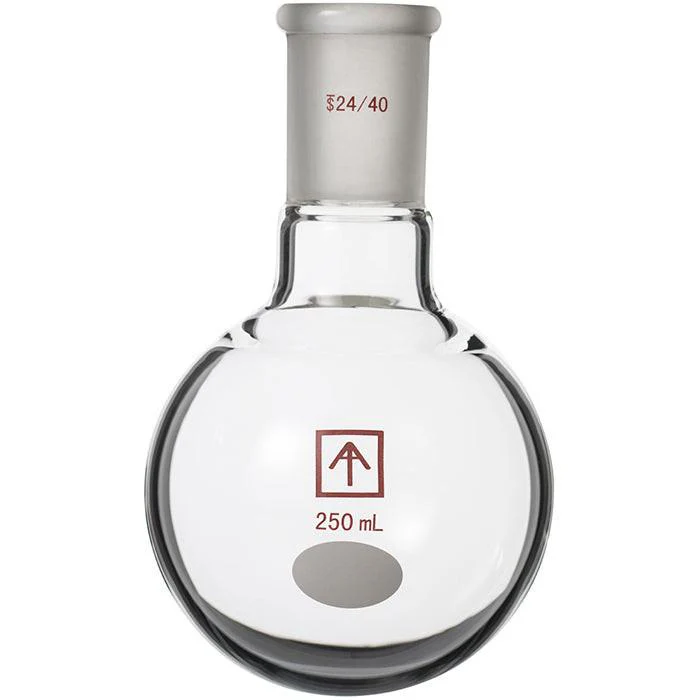 Across International Heavy Wall Round Bottom Receiving Flask, 250mL
