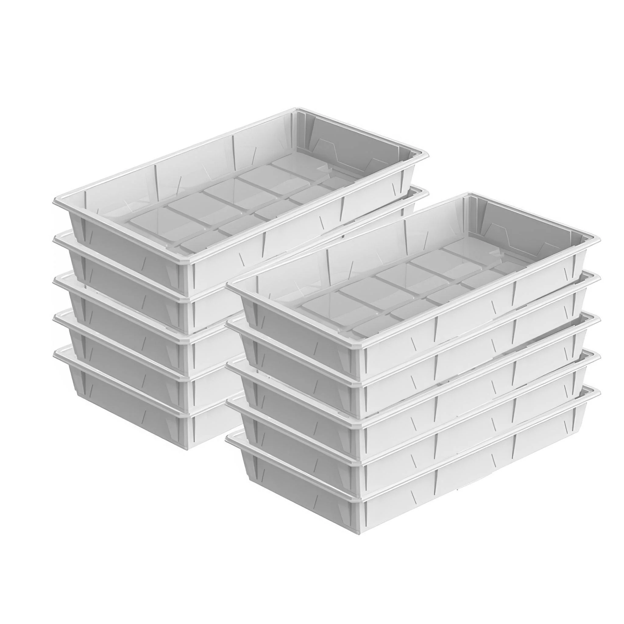 Active Aqua 2.0 High Rise Flood Table, White, 2' x 4', Pack of 10