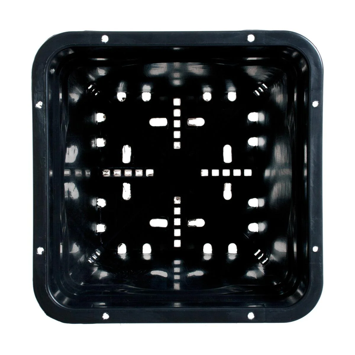 Active Aqua 6" x 6" Square Black Pot, 8" Tall, Case of 50 - Image 3