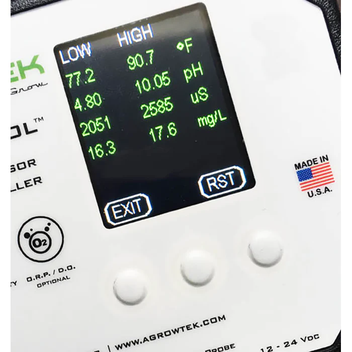 Agrowtek GrowControl MDX AgrowDose Mini Dosing Controller System With Mounting Panel, Dual Peristaltic Pumps & Temperature, pH, EC Sensors - Image 2