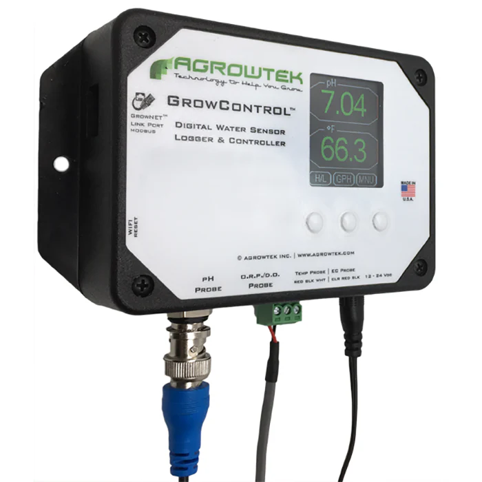 Agrowtek GrowControl MPX AgrowDose Mini pH Dosing System With Mounting Panel, Dual Peristaltic Pumps & Temperature, pH Sensor - Image 3