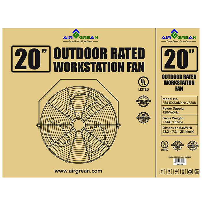 AirGrean High Velocity Workstation Fan, 20 Inch - Image 4