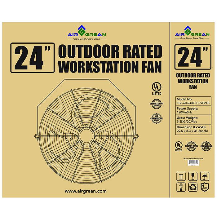 AirGrean High Velocity Workstation Fan, 24 Inch - Image 4