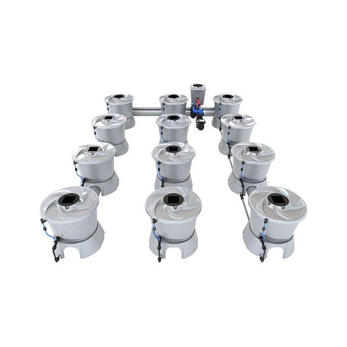 Alien Hydroponics V-System 12 Pot - 3 Row RDWC Hydroponic System - Image 3