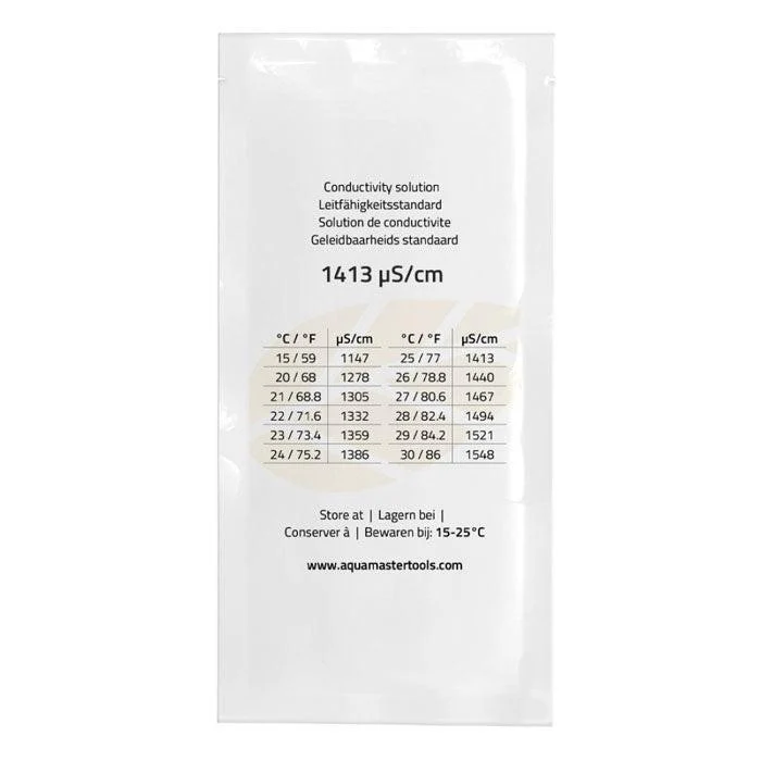 Aqua Master Calibration Solution EC 1413, 20 mL Sachet - Pack of 25 - Image 3