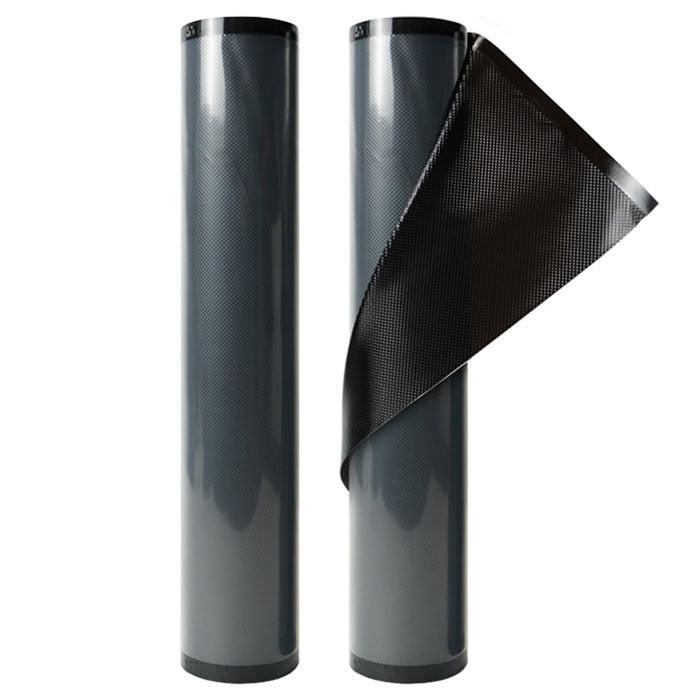 ArmorVac Pre-Cut Vacuum Seal Storage Bags, 5 mil 11 Inch x 20 Feet, Black & Clear - 2 Rolls - Image 2