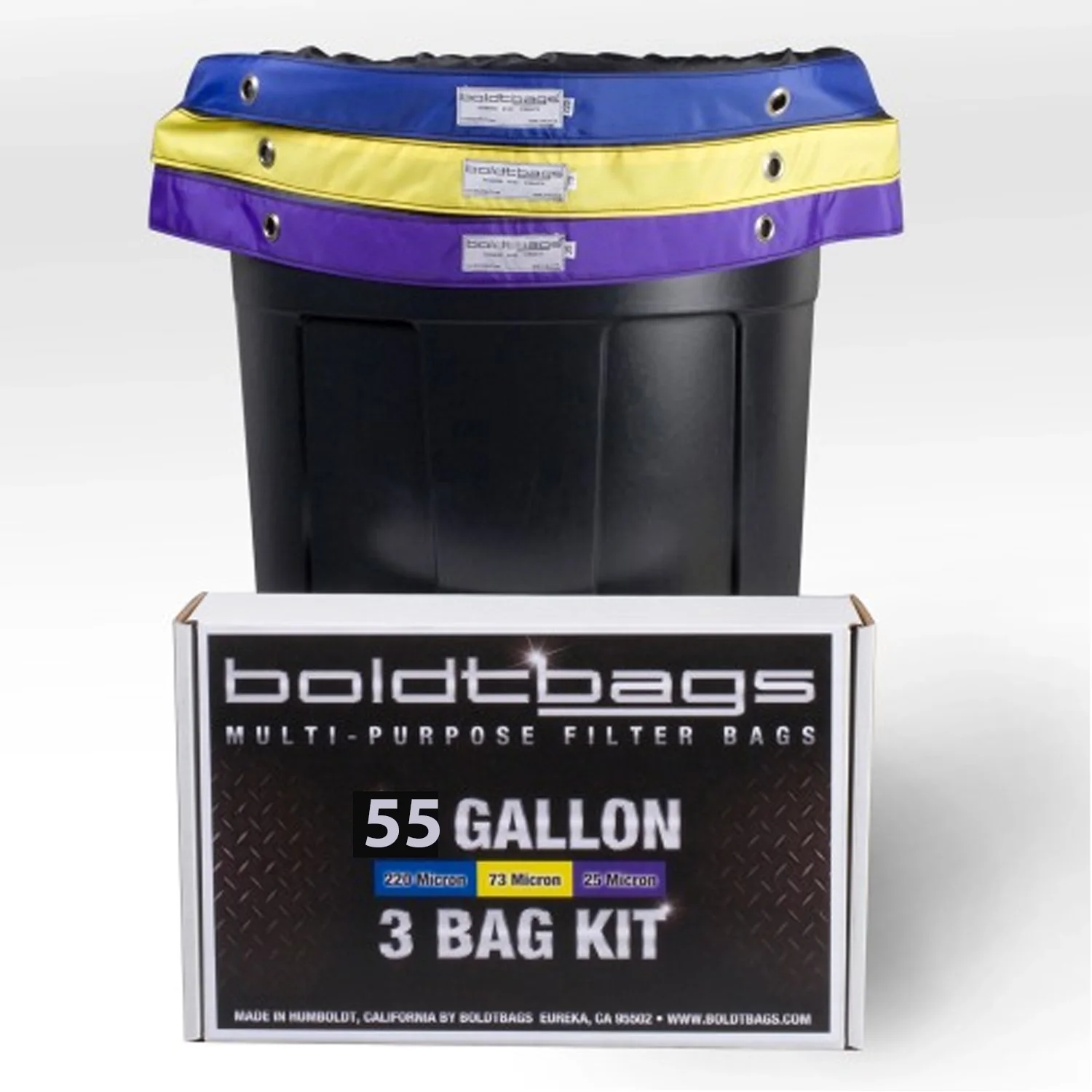 BoldtBags Classic Bubble Bags, 55 Gallon 3 Bag Kit