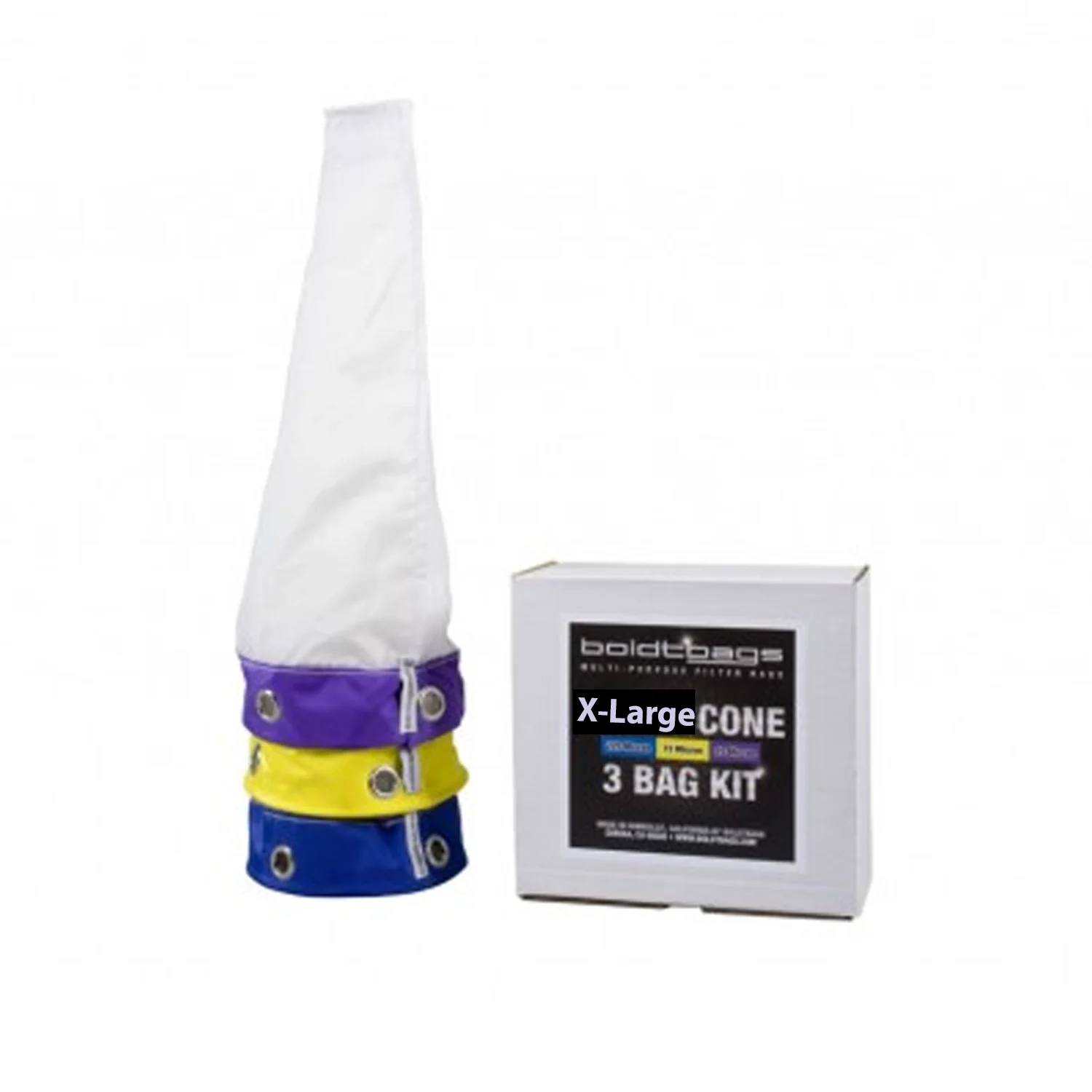 BoldtBags X-Large Cone Bubble Bags, 3 Bag Kit