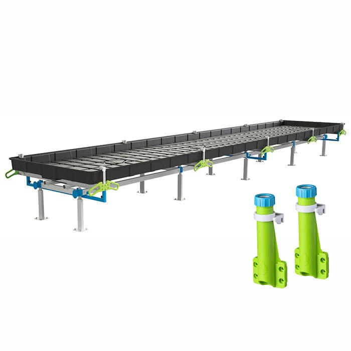 Botanicare Slide Bench with TriLock Trellis: 5 Foot Width x 19.5 Foot System Length x 12 Inch Height