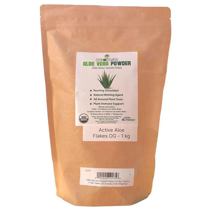 BuildASoil 200x Certified Organic Aloe Vera Powder Flakes - Image 4