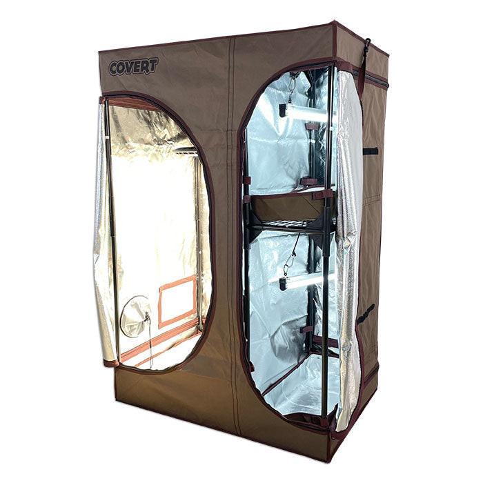 Covert 2' x 3' Perpetual Harvest Multi-Chamber 150 Watt UFO LED Grow Tent Kit With Automated Ventilation Package - Image 3