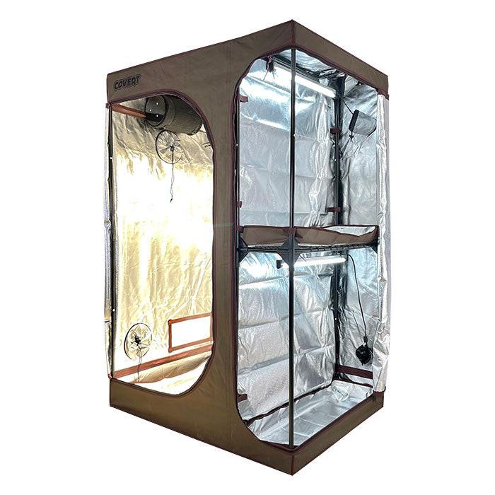 Covert 3' x 4' Perpetual Harvest Multi-Chamber 150 Watt UFO LED Grow Tent Kit With Automated Ventilation Package - Image 2
