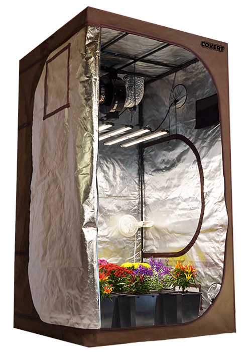 Covert 4' x 4' 250 Watt LED-X Grow Tent Kit With Automated Ventilation Package - Image 3