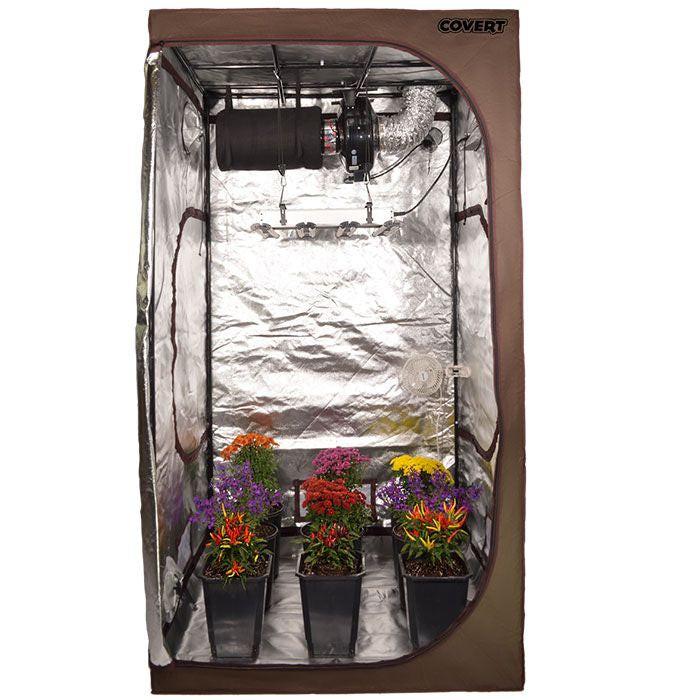 Covert 4' x 4' 250 Watt LED-X Grow Tent Kit With Automated Ventilation Package - Image 5