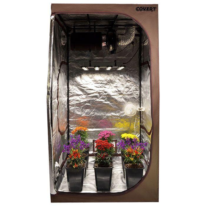 Covert 4' x 4' 250 Watt LED-X Grow Tent Kit With Automated Ventilation Package - Image 6