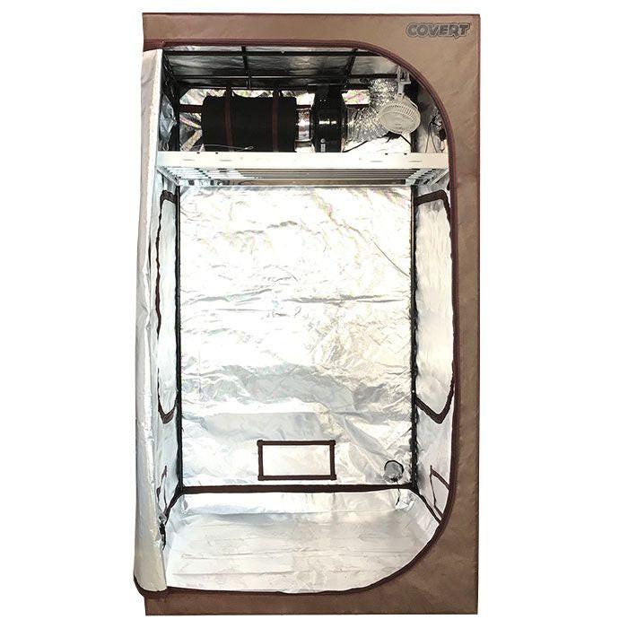 Covert 4' x 4' Fluorescent T5 Grow Tent Kit With Automated Ventilation Package - Image 6