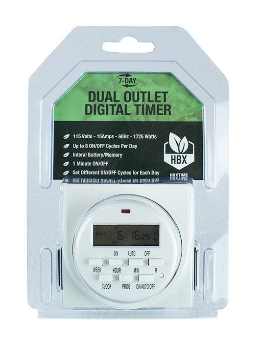 Covert 7-Day Grounded Dual Outlet Digital Timer, 120V - Image 3