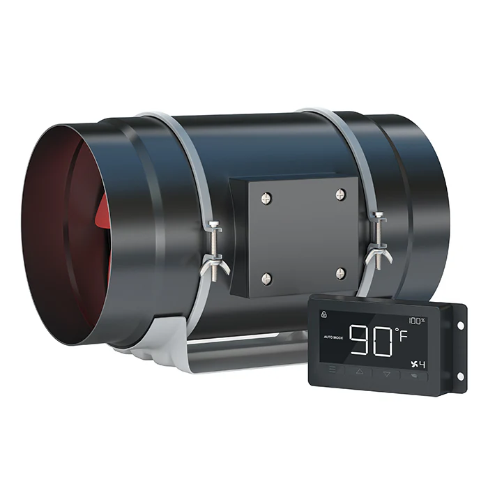 Covert 8 Inch Smart Inline Fan With Temperature and Humidity Controller, 500 CFM - Image 2