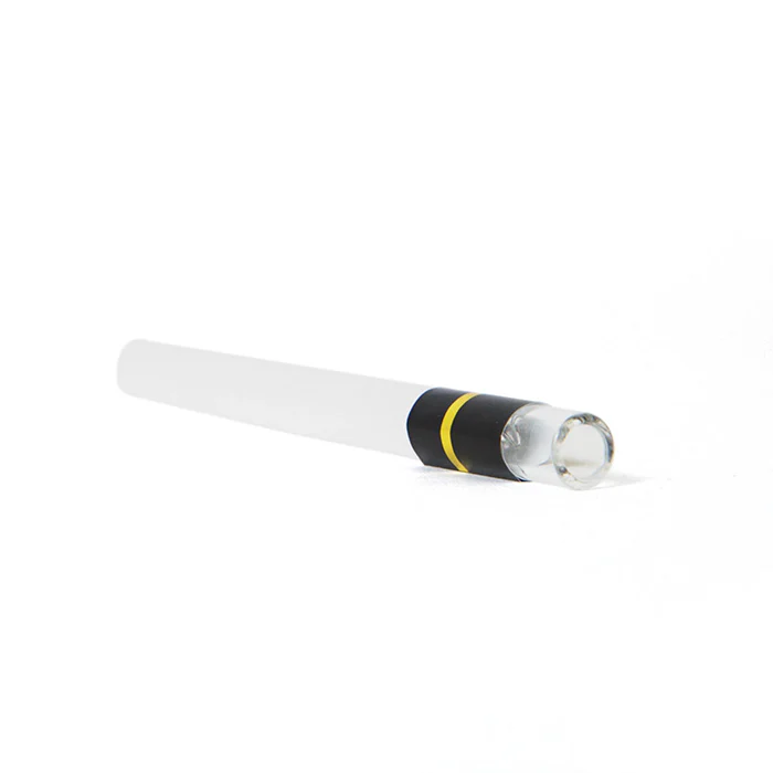 Custom Cones USA 109mm Pre-Rolled Tubes, Refined White Paper Pre-Roll Tube with 11mm Wide Wide Glass Tip, Black Band with Gold Stripe - Pack of 100 - Image 2