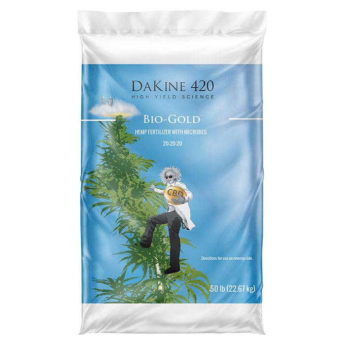 DaKine 420 Bio-Gold Hemp Fertilizer with Microbes, 50 lb. - Pack of 20