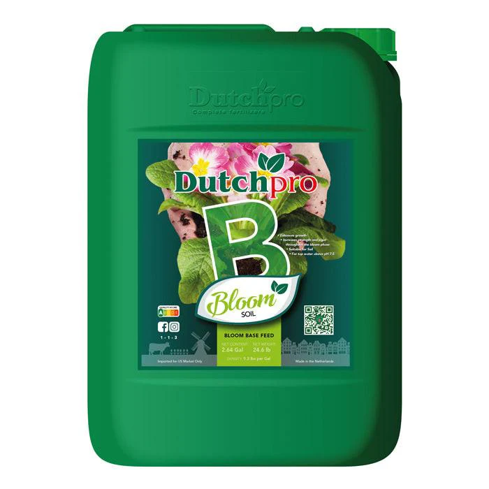 DutchPro Base Feed Bloom Soil B, 10 Liter - Hard Water