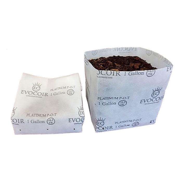 Evocoir Platinum 70/30 Treated Coco Blend Open Top Biodegradable Grow Bag - Image 4