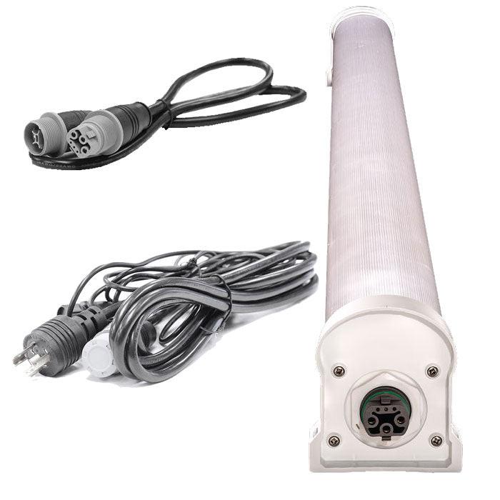 Faven R6 120 Watt 46 Inch Under-Canopy LED Grow Light Bar, 277 Volt - Pack of 2 LEDs With 1 Extension Cord
