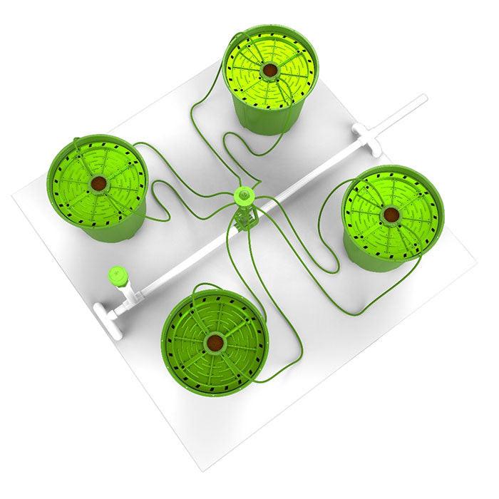 FloraFlex Matrix/Bubbler Irrigation Bundle, 4 Plants per 4'x4', 5 Gallon PotPro, 4' x 20'
