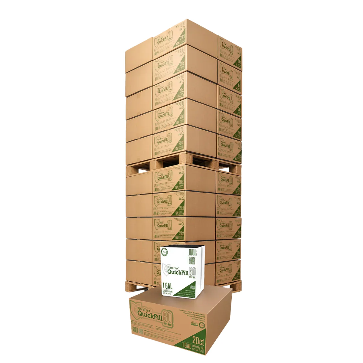 FloraFlex QuickFill Bag, 60% WHC, 1 Gallon, Pallet of 2000