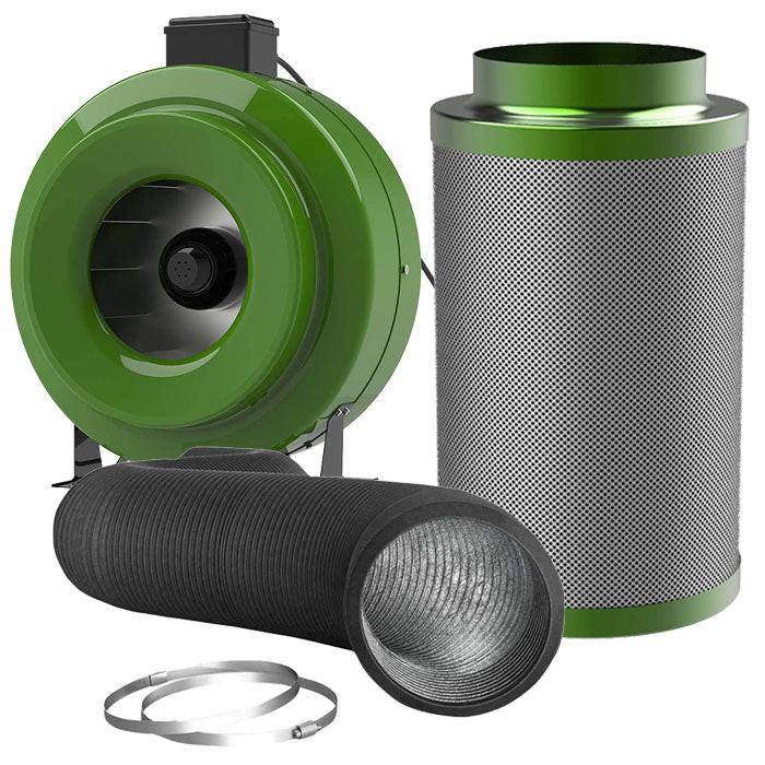 FloraFlex Ventilation and Odor Control Kit with Inline Fan, Carbon Filter, and Ducting Combo - Image 9