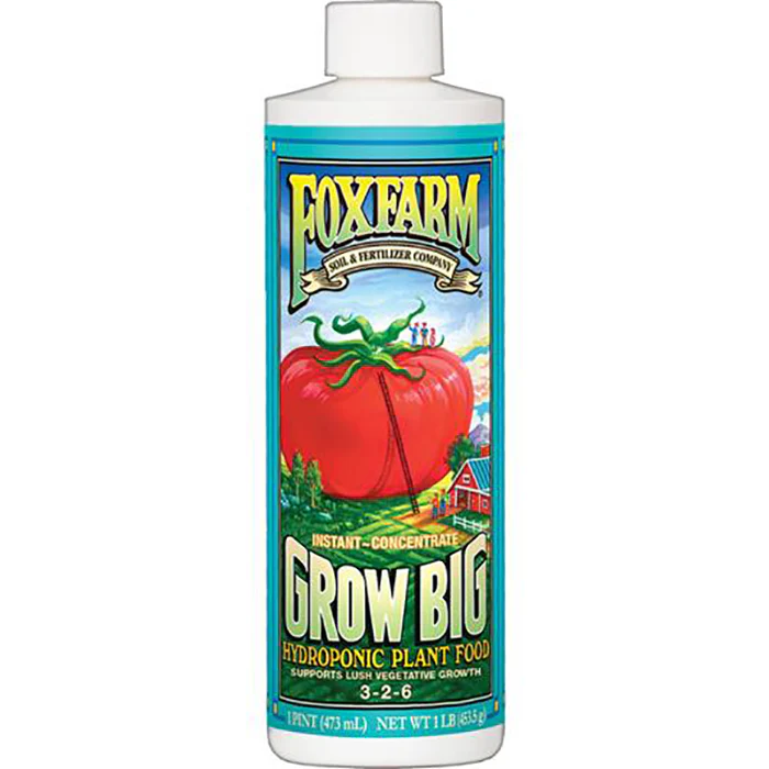 FoxFarm Grow Big Hydro Liquid Concentrate, 1 Pint