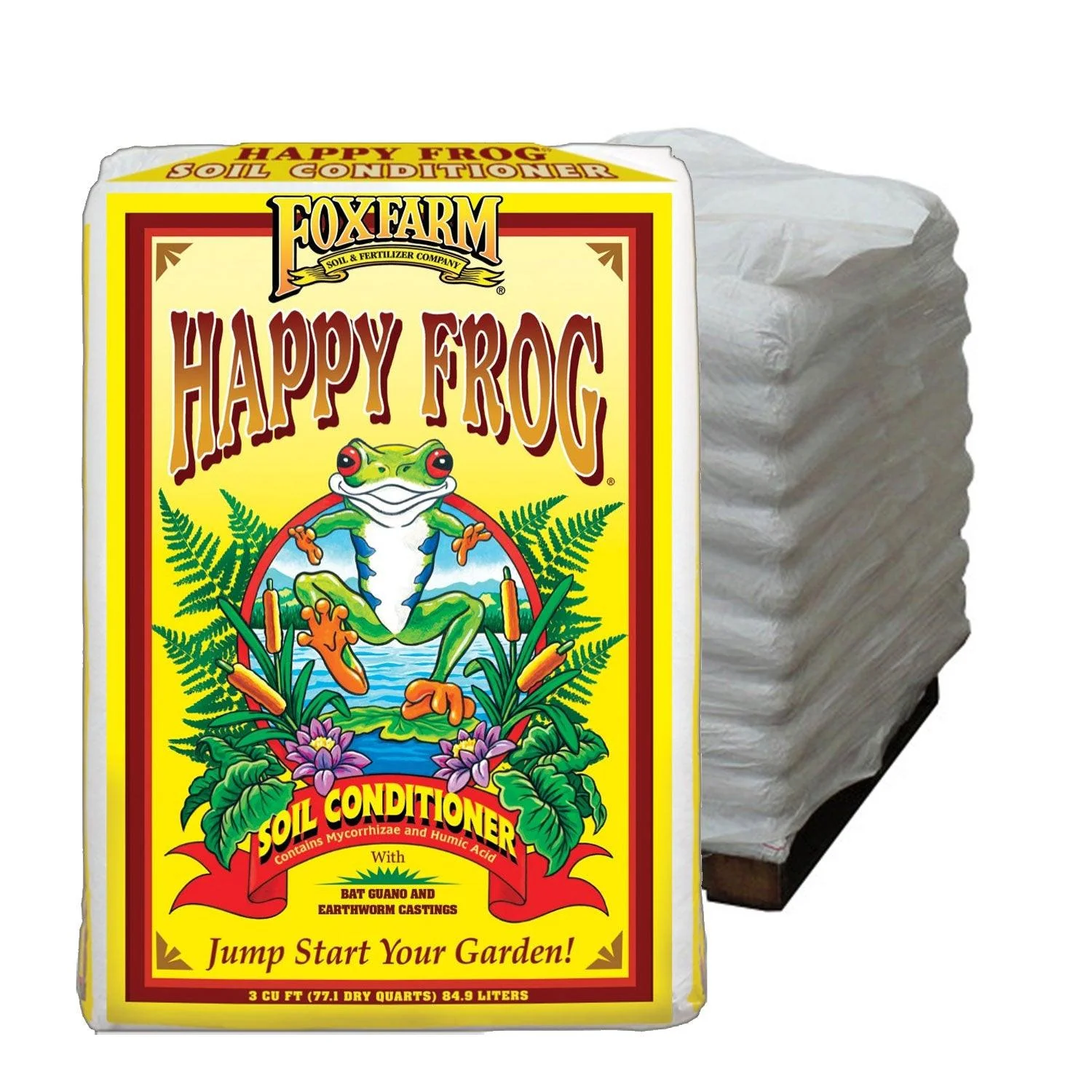 FoxFarm Happy Frog Soil Conditioner, 3 cu. ft. - Pallet of 35 Bags