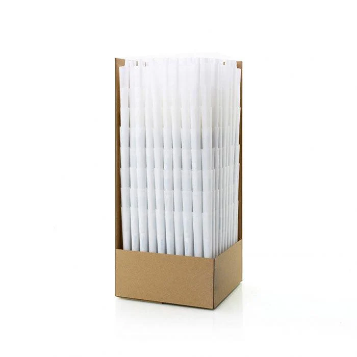 Futurola King Size 109/21 Classic White Pre-Rolled Cone with Non-Printed Tip - Case of 6000 - Image 2