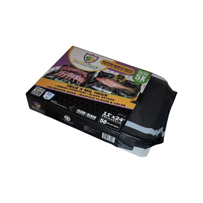 GardaPack Vacuum Seal Bag, Black and Clear, 11 in. x 24 in., Pack of 50 - Image 6