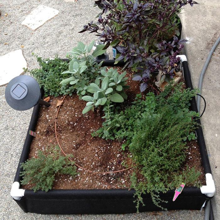 GeoPot GeoPlanter Fabric Raised Bed, 48" x 96" x 12" (240 Gallons) - Image 3