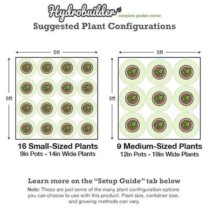 Gorilla Grow Tent 5' x 5' 630 Watt Covert PRO LED Grow Tent Kit With Automated Ventilation Package - Image 21