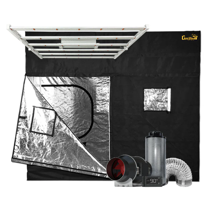 Gorilla Grow Tent 5' x 9' 630 Watt PRO LED Grow Tent Kit With Automated Ventilation Package